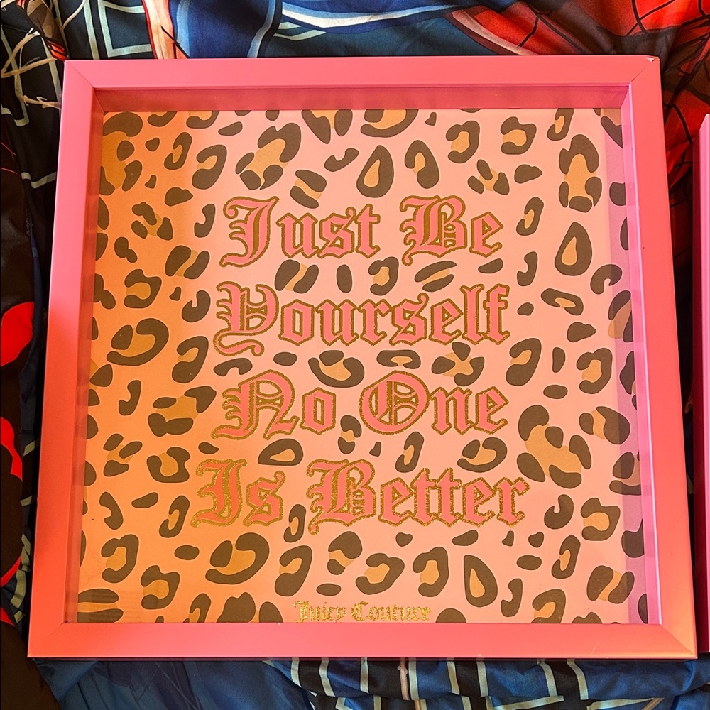 Juicy Couture Pink and Gold Leopard Art